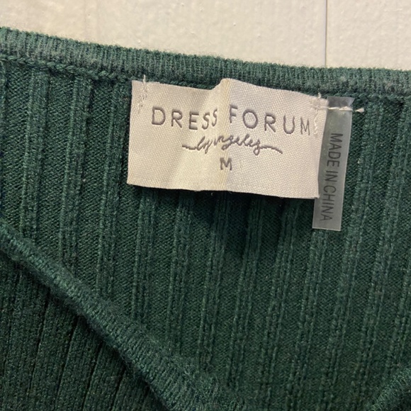 Emerald green bodycon midi dress by The Dress Forum - Picture 2 of 3